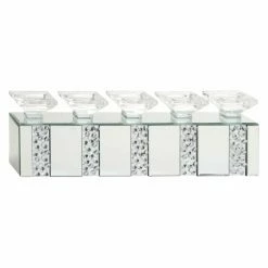 New ๐ฏ Votive DecMode 24 In. Mirrored Candle Holder ๐