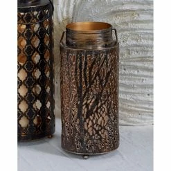 Hot Sale ✨ DecMode Iron Lantern Candle Holder - Set Of 2 👍