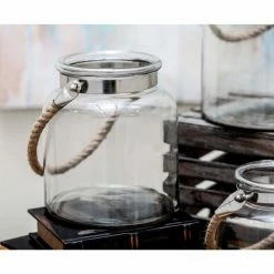 Promo 👏 DecMode 10 In. Lantern Candle Holder - Clear 🤩