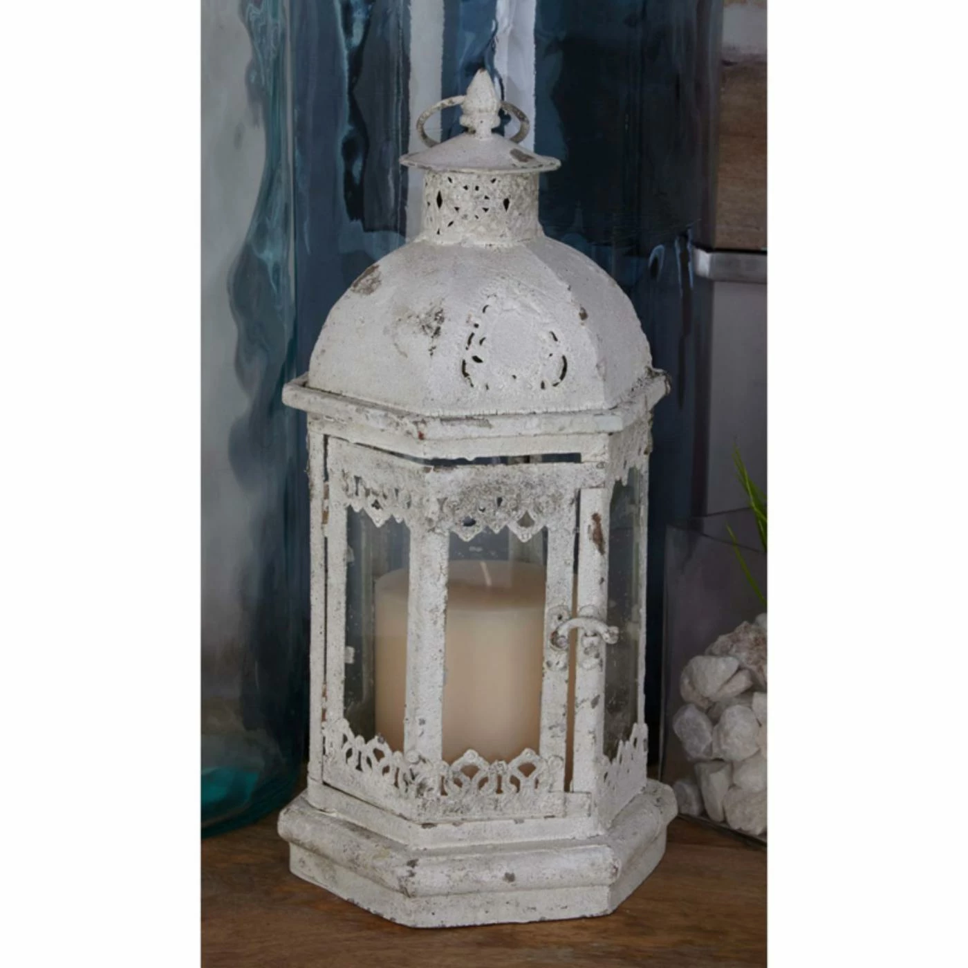 Wholesale 🌟 DecMode Metal Lantern Candle Holder - Set Of 3 😀 1 Wholesale 🌟 DecMode Metal Lantern Candle Holder - Set Of 3 😀