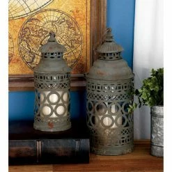 Buy ❤️ DecMode Round Lantern Candle Holder - Set Of 2 👍