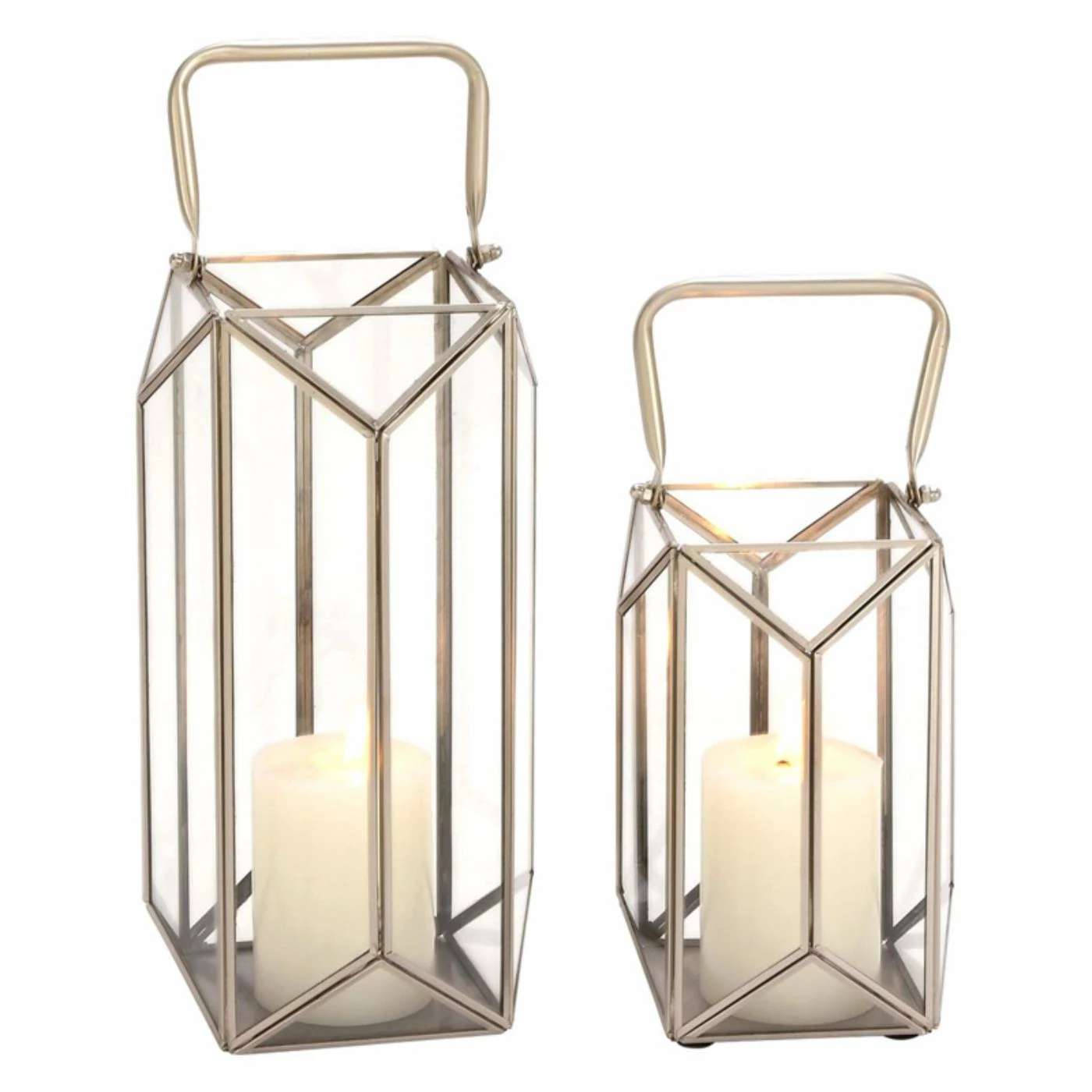 Cheapest 😀 Lantern DecMode Iron Frame Candle Holder - Set Of 2 💯 1 Cheapest 😀 Lantern DecMode Iron Frame Candle Holder - Set Of 2 💯