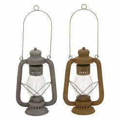 Deals 👏 DecMode Lantern Candle Holder With Wire Handle - Set Of 2 🔔