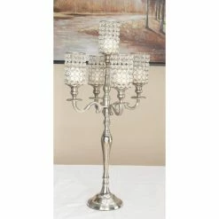 Outlet ❤️ Candelabras DecMode 29-in. Aluminum Acrylic Candelabra ✨