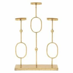 Best Sale π Candelabras DecMode 20-in. Gold Metal Candelabra π