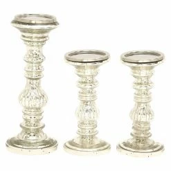Deals ⭐ Pillar DecMode 12-in. Metal Candle Holder - Set Of 2 😀