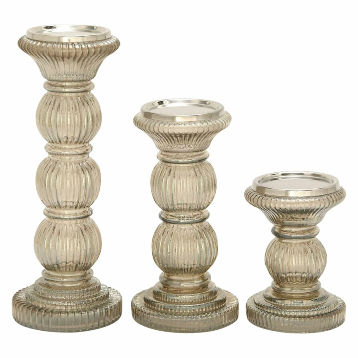 Best reviews of ๐ Pillar DecMode 12-in. Glass Candle Holder - Set Of 3 โจ 1 Best reviews of ๐ Pillar DecMode 12-in. Glass Candle Holder - Set Of 3 โจ
