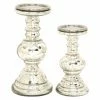 New 🔥 Pillar DecMode Glass Candle Holder - Set Of 2 ❤️