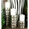 Best Pirce 👍 Pillar DecMode 11-in. Metal Candle Holder - Set Of 3 🥰