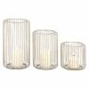 Cheap 😉 Hurricane DecMode Industrial Arts Metal Candle Holder - Set Of 3 🥰