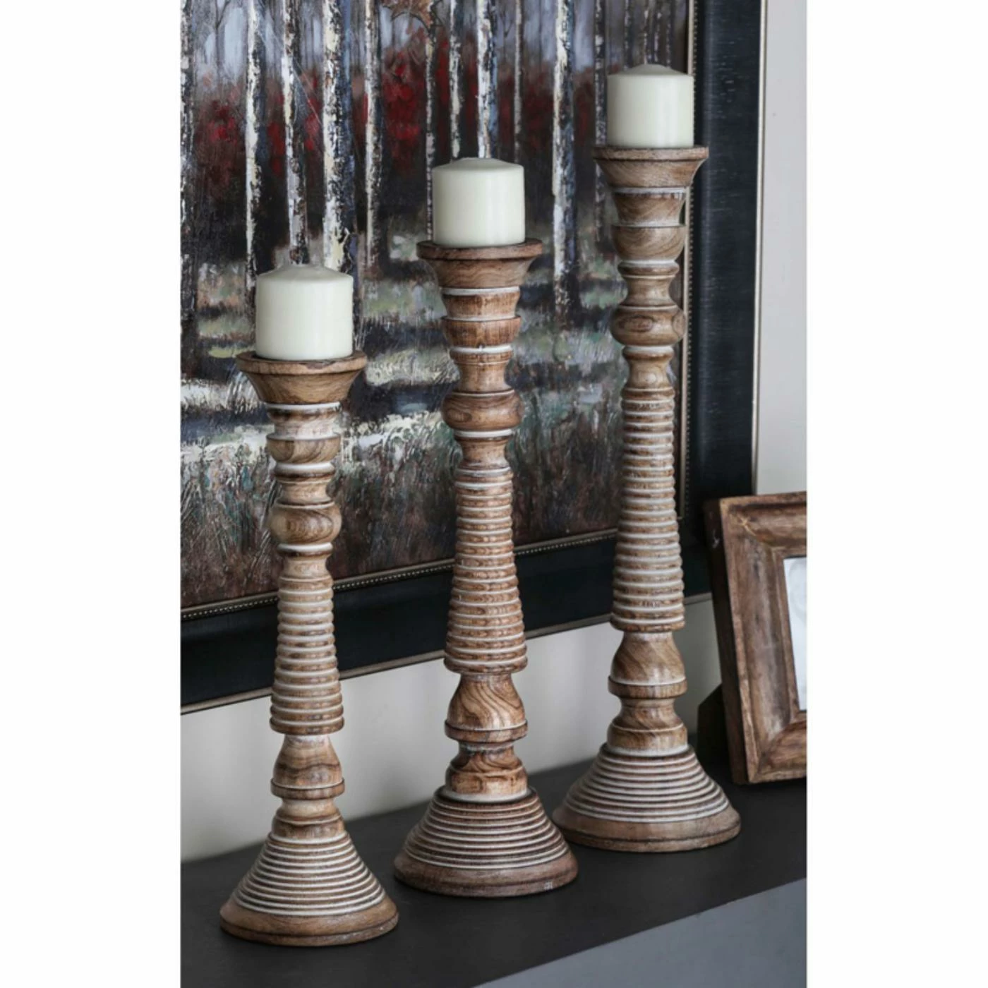 Coupon ๐ฅ Pillar DecMode 23-in. Wood Candle Stand - Set Of 3 โค๏ธ 1 Coupon ๐ฅ Pillar DecMode 23-in. Wood Candle Stand - Set Of 3 โค๏ธ