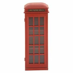 Wholesale โจ Votive DecMode Wood British Telephone Box Candle Holder ๐