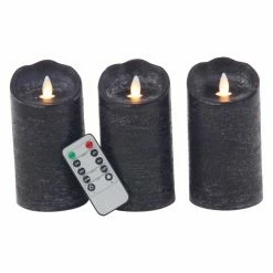 Best deal 🎁 Flameless & LED DecMode Scalloped Led Flicker Candles - Set Of 3 👏