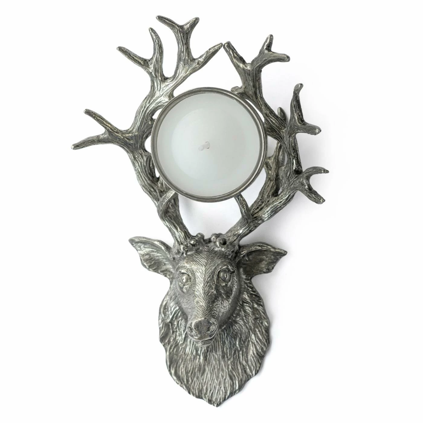 Promo 🛒 All Other Brands Centerpieces Alberg Stag Head Pewter Tealight Holder 👏 1 Promo 🛒 All Other Brands Centerpieces Alberg Stag Head Pewter Tealight Holder 👏