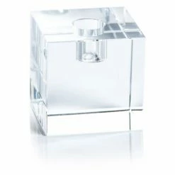 Best deal ๐งจ All Other Brands Centerpieces Coco Square Crystal Glass Taper Candle Holder - Set Of 2 ๐