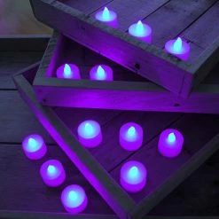 Best Pirce 😉 Lumabase LED Battery Operated Tea Lights - Set Of 12 ✔️ -Candle Holders Sales scaleJHSP085 1
