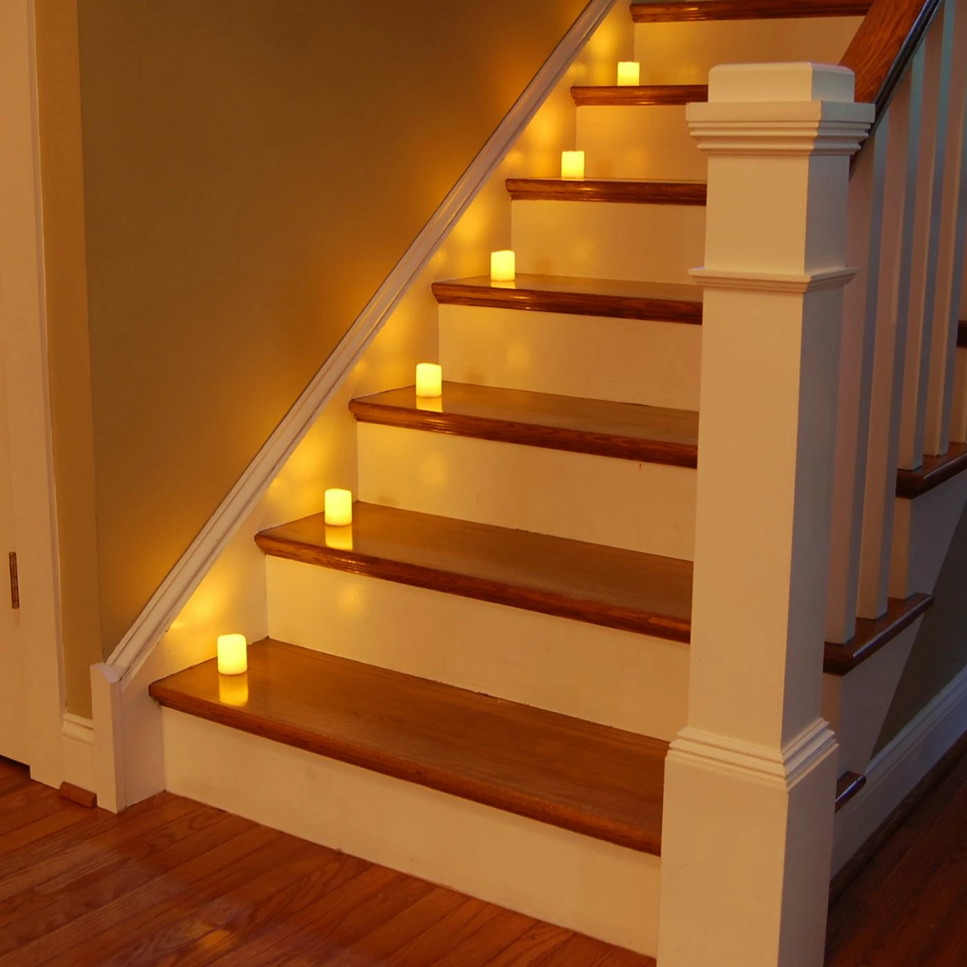 New ❤️ LumaBase Battery Operated Mini Amber Pillar Candles - Set Of 6 ✨ 5 New ❤️ LumaBase Battery Operated Mini Amber Pillar Candles - Set Of 6 ✨ - Image 5