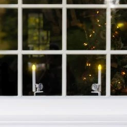 Buy 🛒 Flameless & LED Touch Of ECO Carolite Pro Solar LED Flameless Window Candle - Set Of 2 🤩 -Candle Holders Sales scaleTOUC129