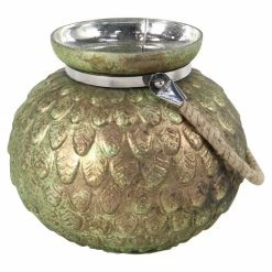 Top 10 😉 DecMode Metal Feather Tea Light Holders - Set Of 2 🧨 -Candle Holders Sales scaleUMA10571