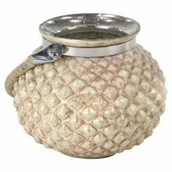 Deals 😉 DecMode Metal Scales Tea Light Holders - Set Of 2 🔥 -Candle Holders Sales scaleUMA10572