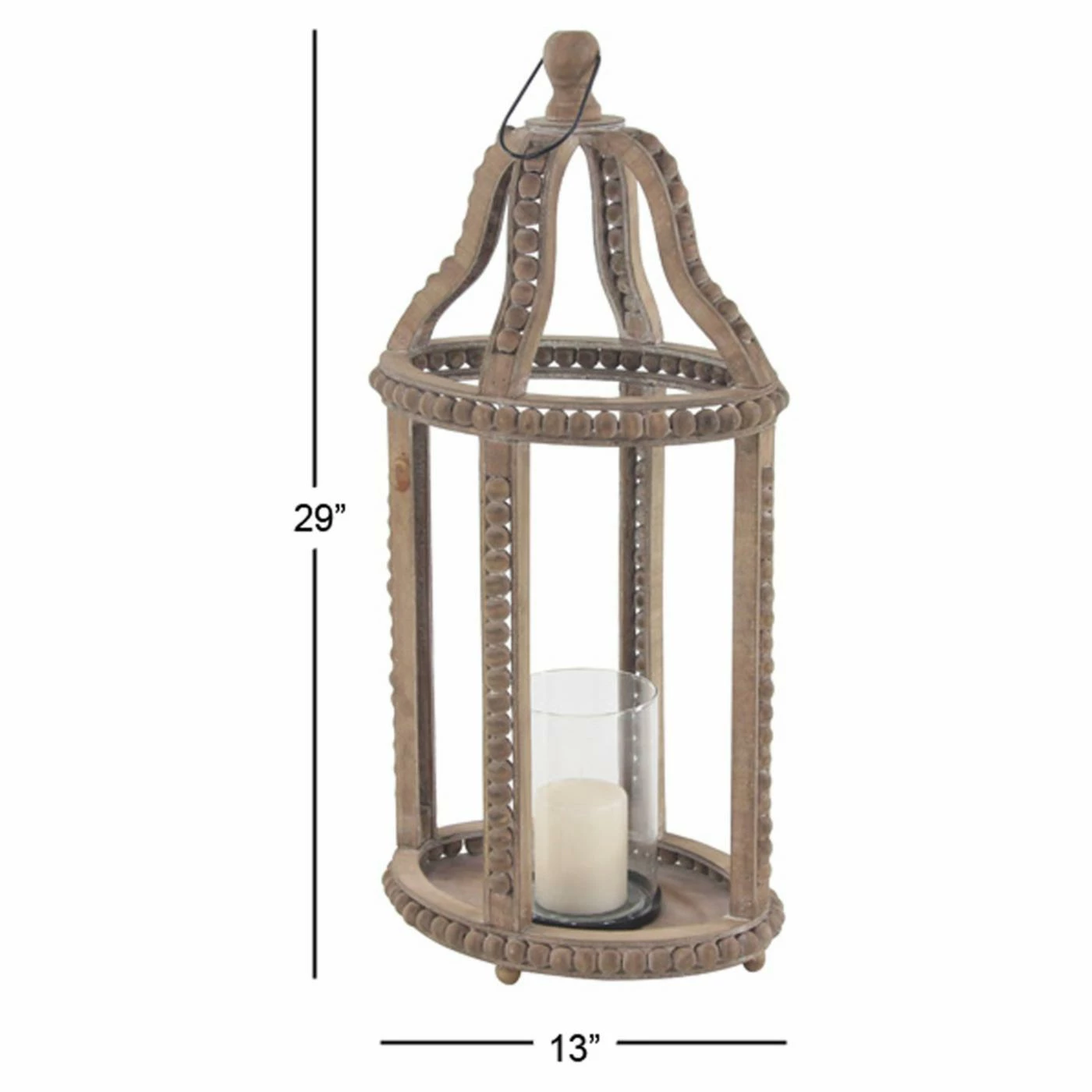 Cheapest 🤩 DecMode Rustic Cage-Style Wood Lantern With Glass Votive Candle Holder 🔥 5 Cheapest 🤩 DecMode Rustic Cage-Style Wood Lantern With Glass Votive Candle Holder 🔥 - Image 5