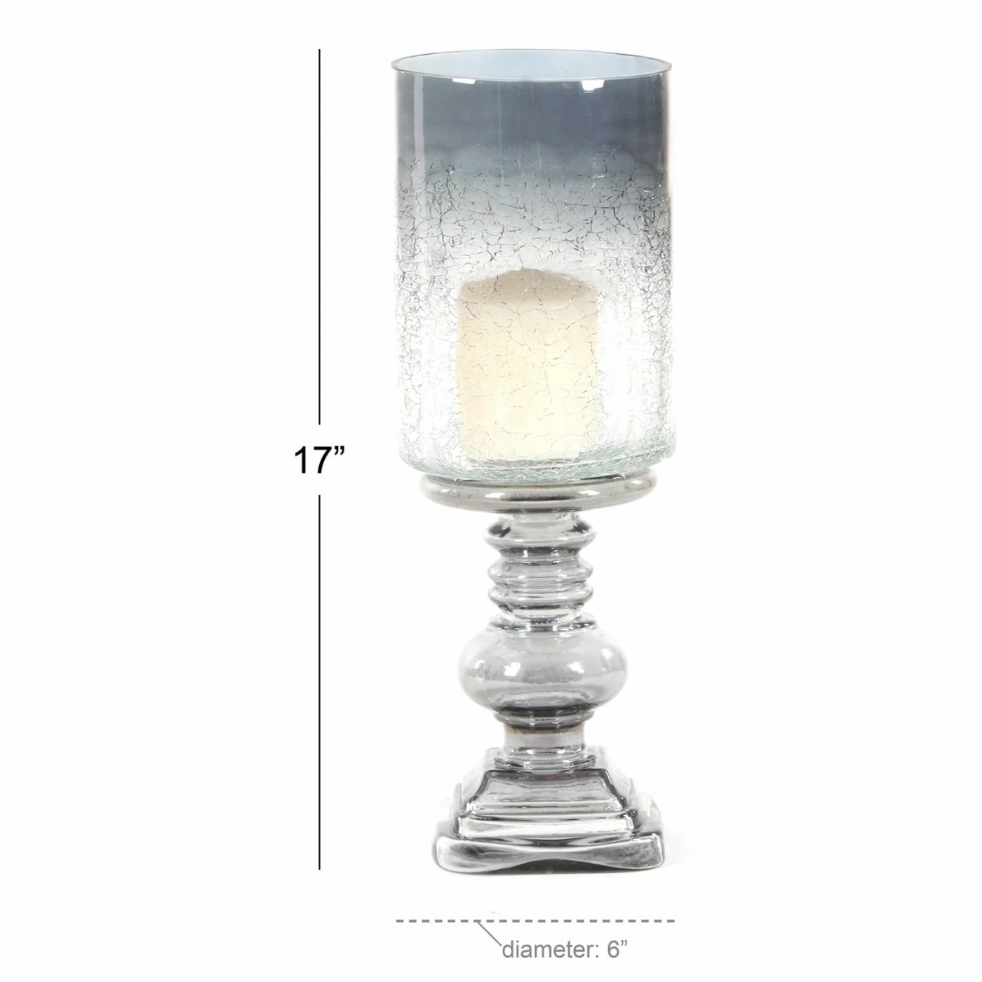 Promo 🧨 DecMode Traditional Smoked Hurricane Candle Lamp 🧨 4 Promo 🧨 DecMode Traditional Smoked Hurricane Candle Lamp 🧨 - Image 4