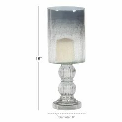 Flash Sale ๐ DecMode Traditional Smoked Glass Hurricane Lamp ๐ 9 Flash Sale ๐ DecMode Traditional Smoked Glass Hurricane Lamp ๐ -Candle Holders Sales scaleUMA11585
