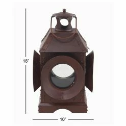 Deals 💯 DecMode Traditional Iron Candle Lantern 🔥 -Candle Holders Sales scaleUMA11590