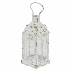 Brand new ⭐ DecMode Glass Window Candle Lantern 😍 -Candle Holders Sales scaleUMA12157