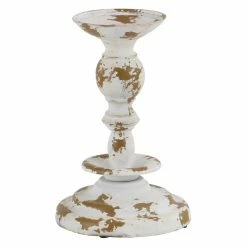 Best Sale 🎁 Pillar DecMode Distressed Candle Holder - Set Of 3 👍 -Candle Holders Sales scaleUMA12443